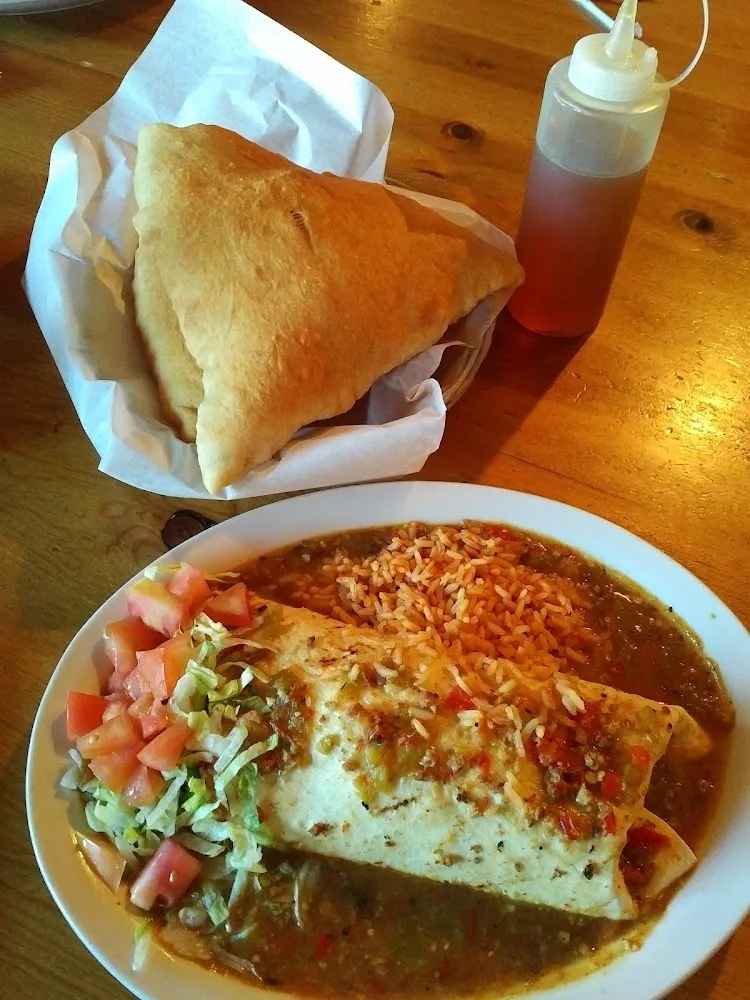 Chicharonnes Burrito with Green