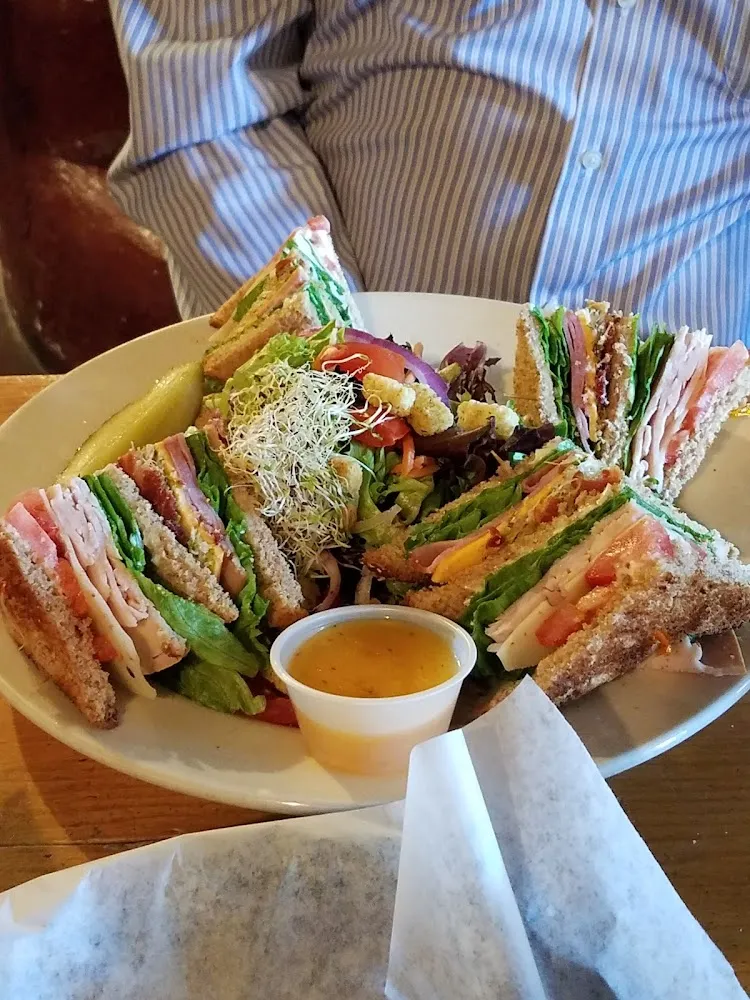 Traditional Club Sandwich with Fries